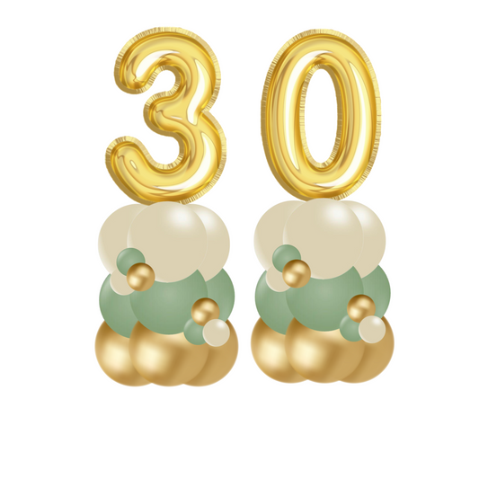 Balloon number stack (2 numbers)