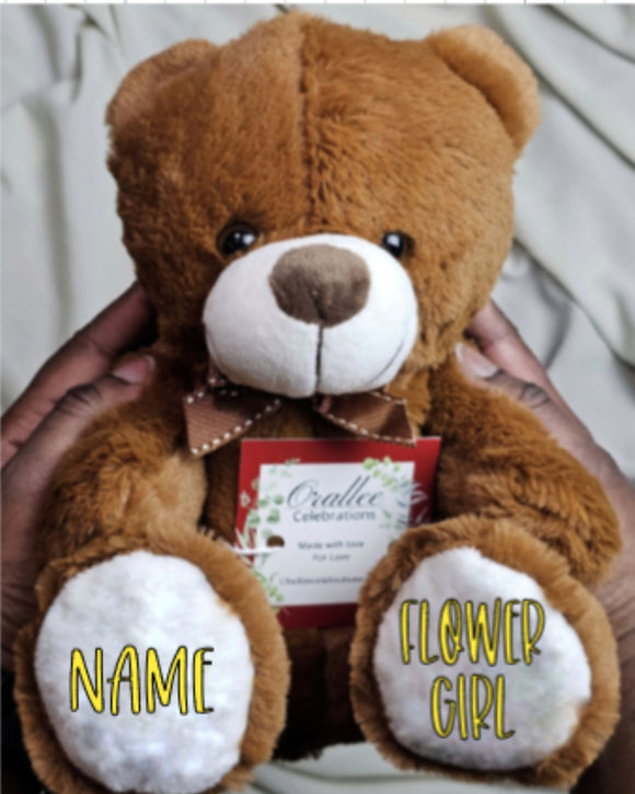 Flower Girl  Custom Teddy Bear (25cm)