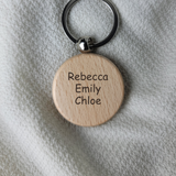 Engraved Wooden Keychains (Custom)