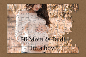 Birth gender reveal puzzle